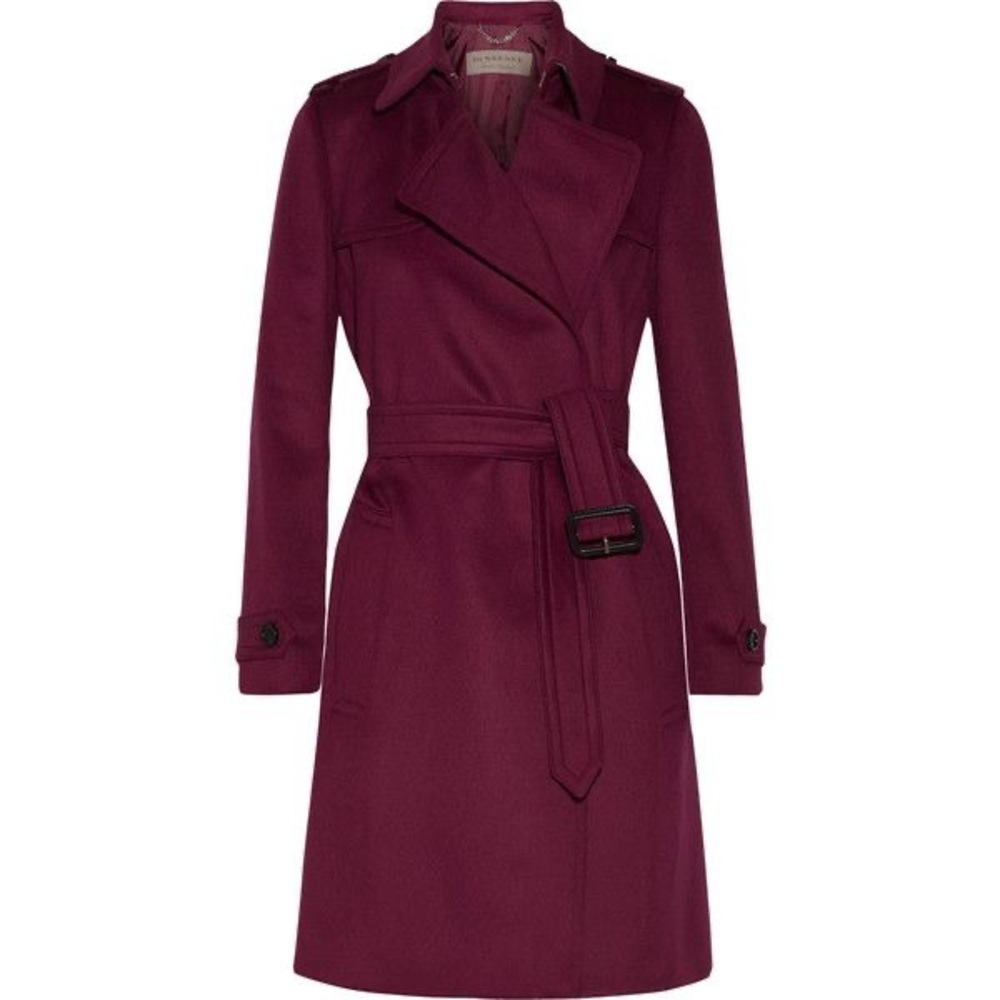 Burberry tempsford cashmere wrap trench coat
